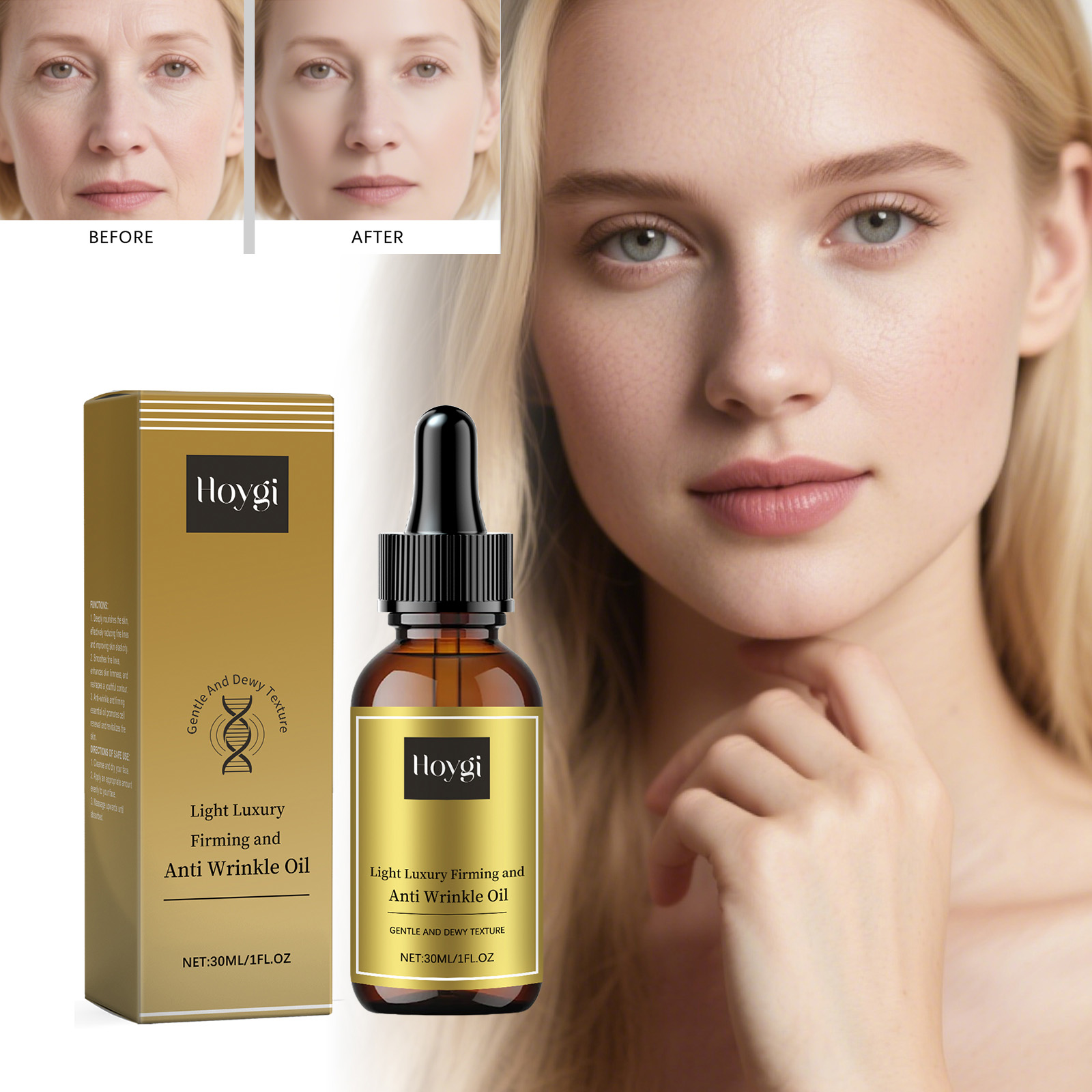 Luxury Skincare Serum - Firming Facial Care Oil Lifting Anti