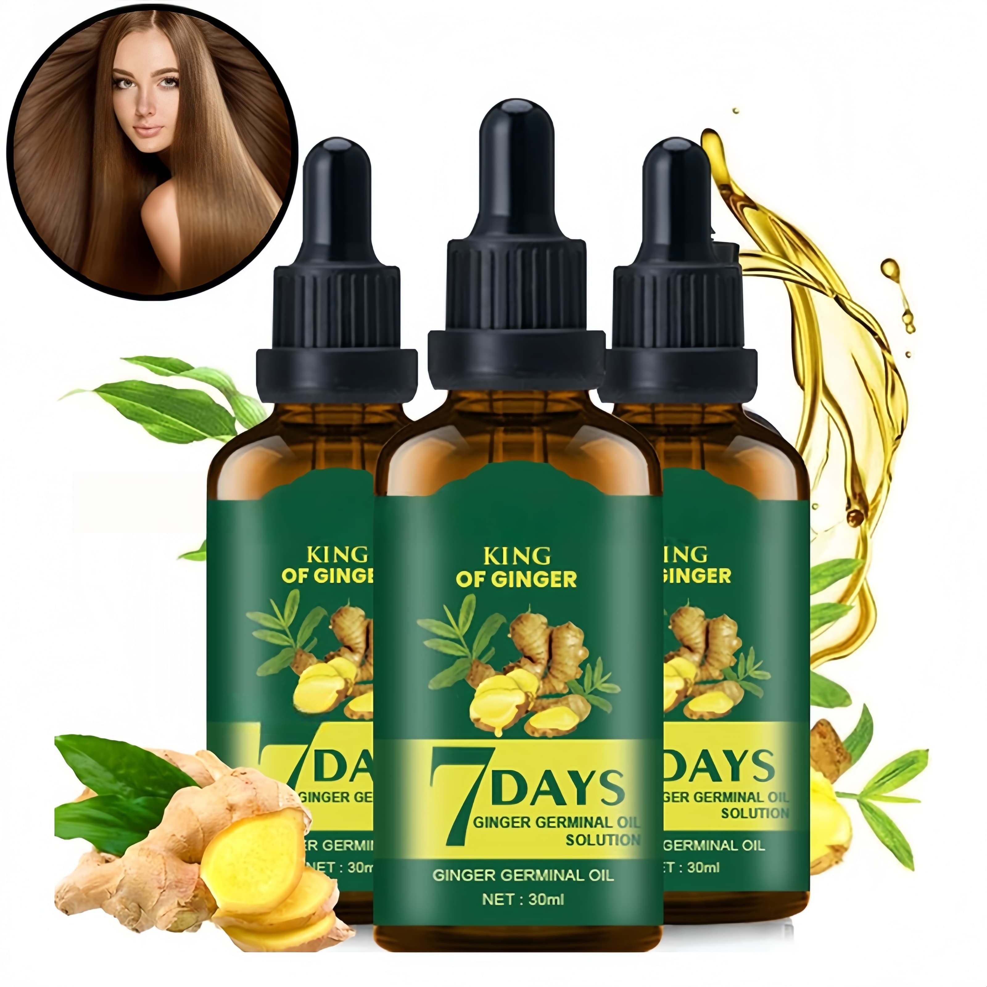 Hair Growth Oil Ginger Biotin  - مراجعة Epidermal Growth Factor وسعره