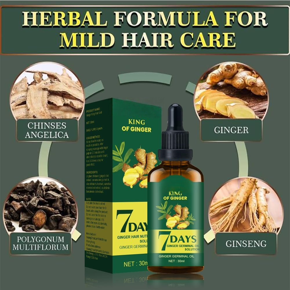 Hair Growth Oil Ginger Biotin  - مراجعة Epidermal Growth Factor وسعره