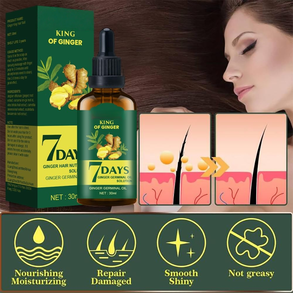 Hair Growth Oil Ginger Biotin  - مراجعة Epidermal Growth Factor وسعره