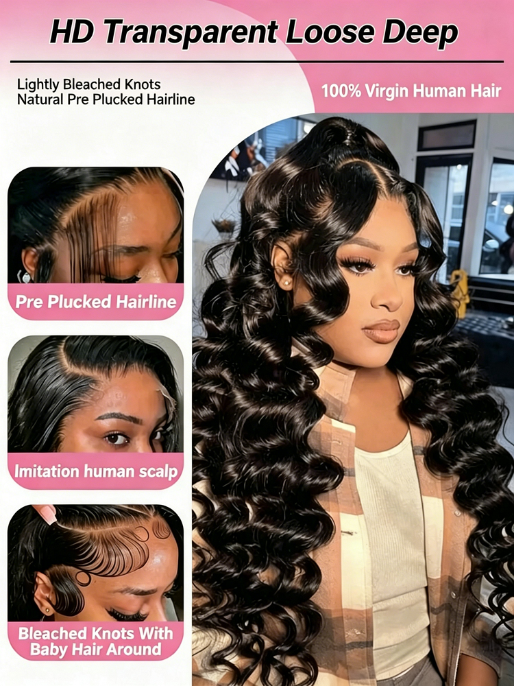 13x6 HD Loose Deep Wave Lace F - مراجعة Luxury Skincare Daily وسعره