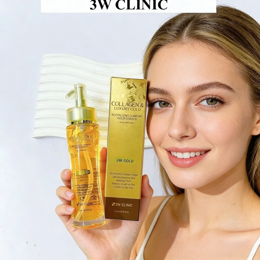 3WCLINIC Collagen & Luxury Gol - مراجعة Luxury Skincare Serum وسعره